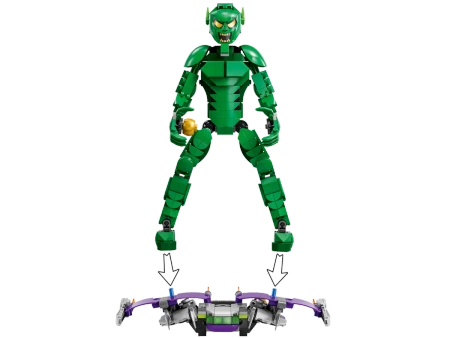 OUTLET LEGO MARVEL 76284 DUŻY ZESTAW KLOCKÓW Zielony Goblin klocki aż 471 elementów