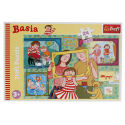 PUZZLE MAXI 24 Basia i jej dzień puzle dla dzieci książka duży rozmiar 3+