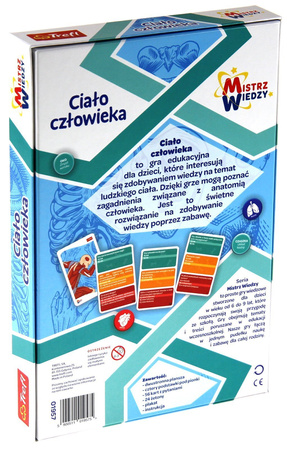 Ciało człowieka gra PLANSZOWA edukacyjna Mistrz Wiedzy nauka dla dzieci 