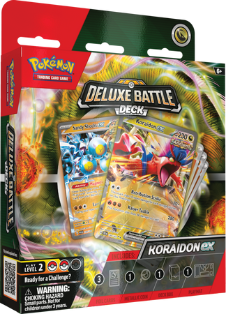 Pokemon DELUXE TALIA PUDEŁKO NA KARTY Battle Deck Koraidon ex ORYGINALNE