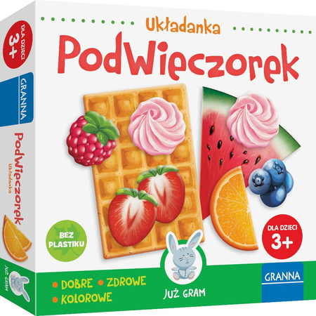 Podwieczorek gra planszowa GRANNA dla dzieci 2+ jedzenie posiłki edukacyjna