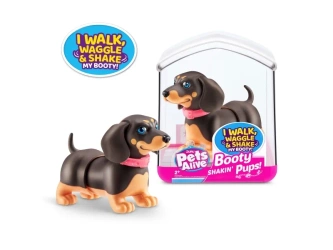 INTERAKTYWNY PIES JAMNIK CHODZI MERDA OGONEM TAŃCZY piesek zabawka dzieci