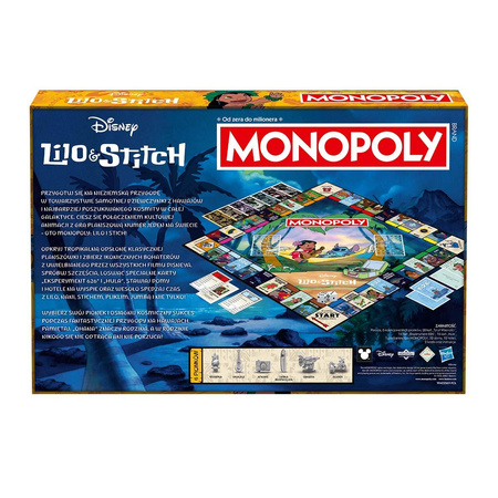 Monopoly Lilo & Stitch gra planszowa dla dzieci EDYCJA POLSKA ORYGINALNA