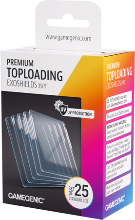 25x Toploader PREMIUM Exoshields Gamegenic na karty Pokemon do kart MtG Magic