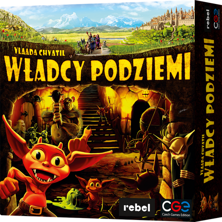 Władcy Podziemi gra planszowa bohaterowie FANTASY plansza edycja PL 12+