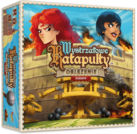 2x WYSTRZAŁOWE KATAPULTY gra: ROZSZERZENIE DODATEK: OBLĘŻENIE +DICE AMMO