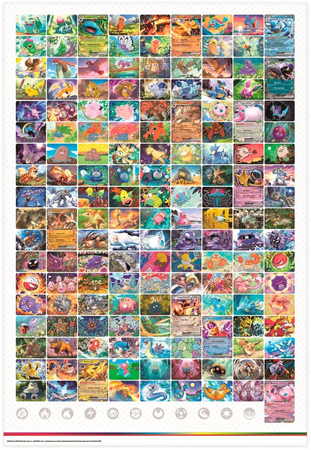 Pokemon karty 151 WIELKI METROWY PLAKAT 68x99cm kolekcja Pokemonów ORYGINAŁ