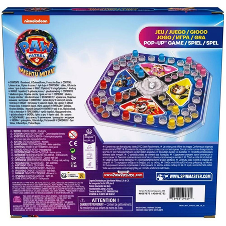 OUTLET PSI PATROL Chińczyk gra planszowa dla dzieci Skye Chase PAW MOVIE PREMIUM