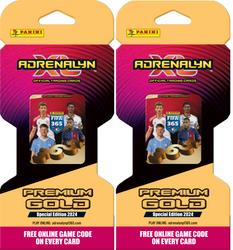 2x PREMIUM GOLD SUPER BLISTER PANINI FIFA 365 2024 KARTY PIŁKARSKIE DO ALBUMU