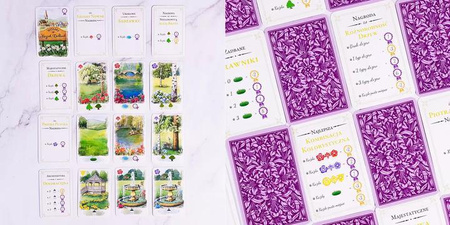 Niezwykłe ogrody gra planszowa strategiczna budowanie ogrodu PIĘKNA 14+