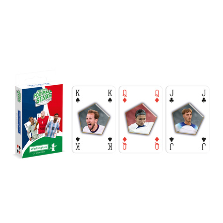 WADDINGTONS World Football Stars 55 KART DO GRY POKER BRYDŻ KARTY PIŁKARSKIE
