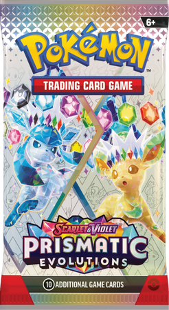 Pokemon WIELKI PLUSZAK TORBA +5x BOOSTER TCG Prismatic Evolutions KARTY Accessory Pouch Special Collection