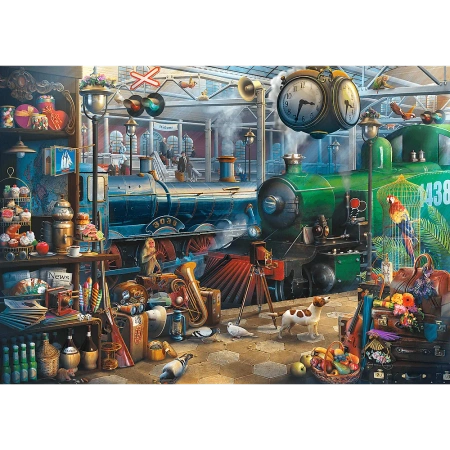 OUTLET Puzzle STACJA KOLEJOWA pociągi pociąg puzle dla dorosłych 6000 elementów