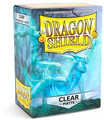 OUTLET Koszulki PREMIUM na karty talię Pokemon MtG Magic MATOWE Dragon Shield Sleeves protektory Przezroczyste (100 sztuk)