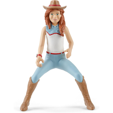 Schleich 42441 ZESTAW KOŃ +FIGURKA HANNA +UZDA SIODŁO PRZESZKODY HORSE CLUB