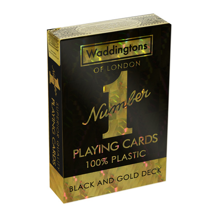 Waddingtons Black Gold 55 KART DO GRY POKER TYSIĄC OCZKO BRYDŻ KARTY HOLO