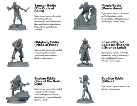 Iron Maiden Zestaw figurek dodatek do ZOMBICIDE Massive Darkness modele