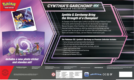 Pokemon TCG WIELKI ZESTAW KART PREMIUM COLLECTION karty Cynthia's Garchomp