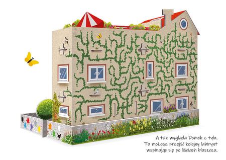 Mądry Domek gra edukacyjna dla dzieci 10 różnych zabaw łamigłówki 