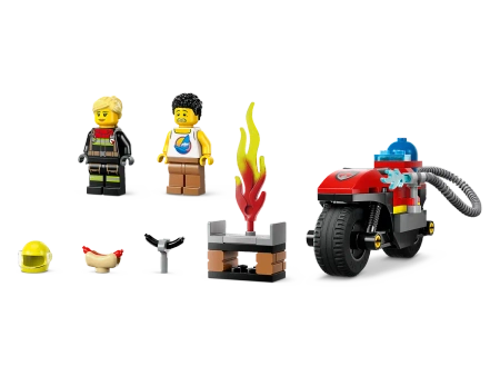 LEGO City 60410 Straż Pożarna Motocykl ratunkowy grill klocki +2 FIGURKI