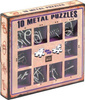 20 ŁAMIGŁÓWEK METALOWYCH zielony + fioletowy zestaw Puzzles puzzle z metalu