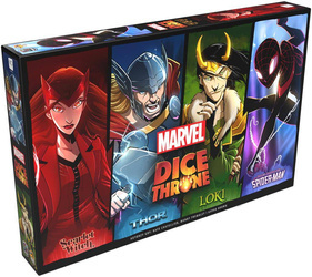 4w1 DICE THRONE MARVEL gra planszowa Scarlet Thor Loki Spider Man BIG BOX