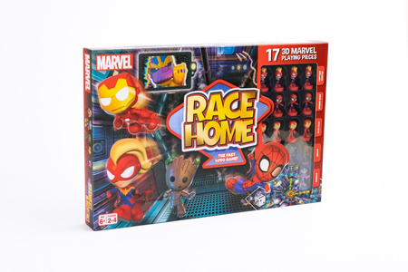 Race Home Marvel AVENGERS gra planszowa wyścigi laboratorium STAR figurki