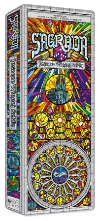 SAGRADA gra planszowa JESZCZE WIĘCEJ SZKŁA dodatek rozszerzenie DUŻE PIĘKNE