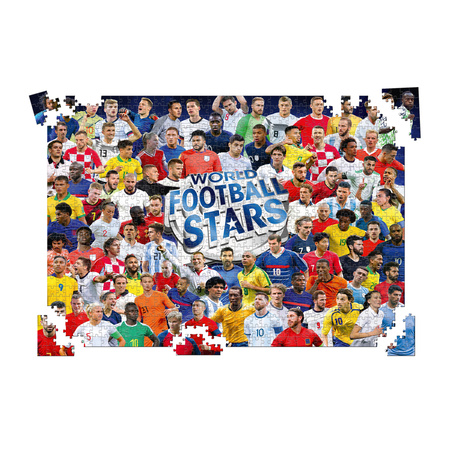 Puzzle 1000 elementów World Football Stars karty piłkarskie piłkarze GWIAZDY