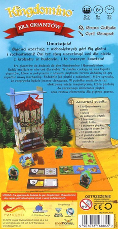 KINGDOMINO GRA ROKU PLANSZOWA PODSTAWA +ROZSZERZENIE DODATEK ERA GIGANTÓW