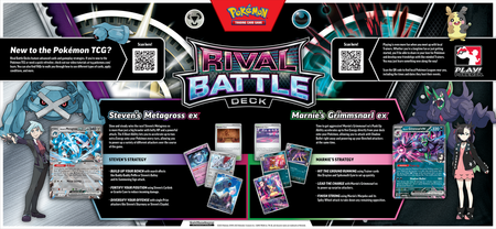 ZESTAW KART POKEMON 2025 talia karty mata do gry Rival Battle Deck Steven