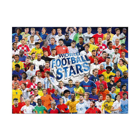 Puzzle 1000 elementów World Football Stars karty piłkarskie piłkarze GWIAZDY