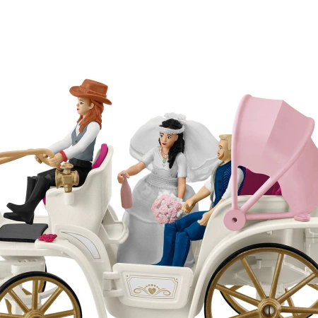 SCHLEICH 42641 Kareta weselna WIELKI ZESTAW HORSE CLUB konie 109 ELEMENTÓW 