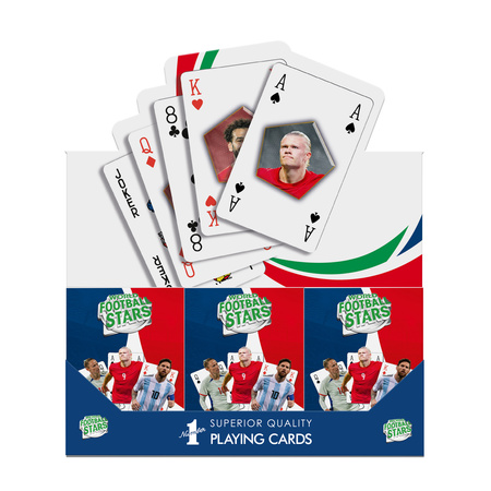 WADDINGTONS World Football Stars 55 KART DO GRY POKER BRYDŻ KARTY PIŁKARSKIE