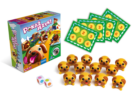 Pokaż język gra planszowa dla dzieci przedszkolaków memo UROCZE PIESKI 