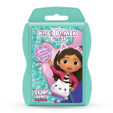 SUPER zestaw 4w1 gier KOCI DOMEK GABI MONOPOLY gra planszowa JUNIOR TOP