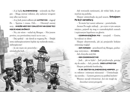 MINECRAFT SAGA WOODSWORD Zagadka Lochów książka POWIEŚĆ OFICJALNA PRZYGODA