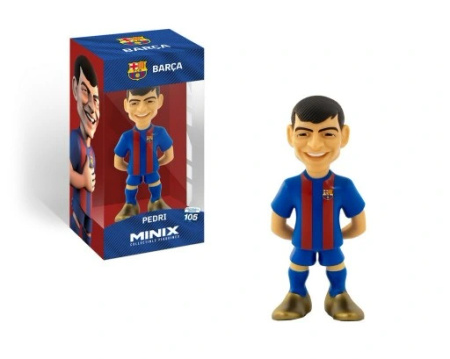 2x FIGURKA MINIX FC BARCELONA ROBERT LEWANDOWSKI +PEDRI KOLEKCJONERSKA 12cm