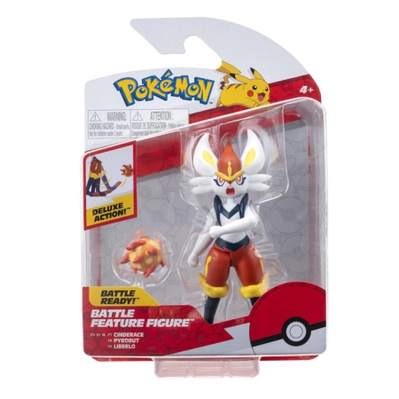 POKEMON CINDERACE DELUXE RUCHOMA FIGURKA AKCJI BATTLE FIGURE ORYGINALNA
