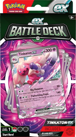 OUTLET Pokemon Battle Deck Tinkaton talia do gry +moneta mata TCG ORYGINALNE KARTY