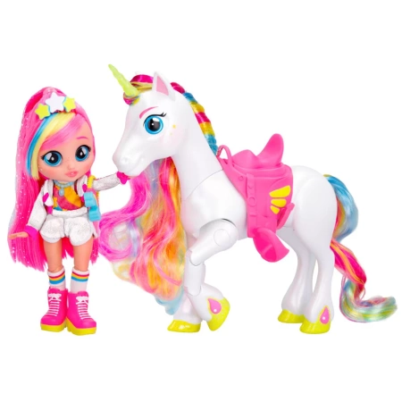 Dreamy lalka BFF Cry Babies akcesoria jednorożec koń dla lalek DŹWIĘK ŚWIECI