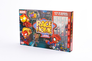Race Home Marvel AVENGERS gra planszowa wyścigi laboratorium STAR figurki