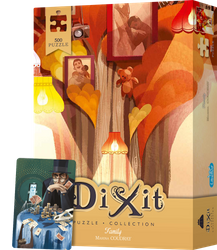 DIXIT MINI ROZSZERZENIE DODATEK KARTA PROMO do gra planszowa +PUZZLE 500 Family