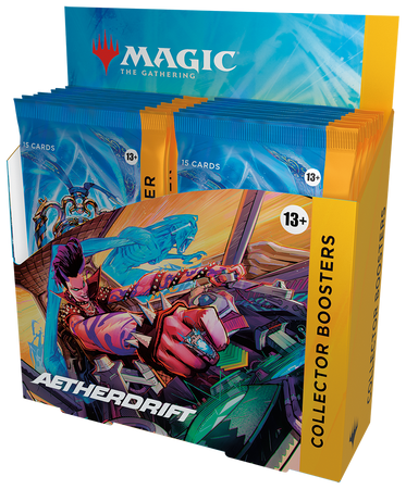 Collector Booster Box Aetherdrift karty MTG 12 boosterów Magic 2025 PREMIUM