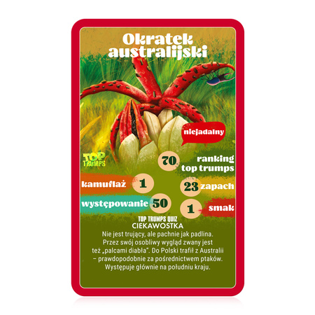 GRZYBOBRANIE gra planszowa karciana Top Trumps ORYGINALNA POLSKA EDYCJA