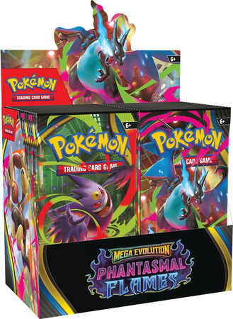 Pokemon TCG Mega Evolution Phantasmal Flames karty Box 36x Booster