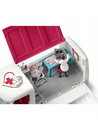 Schleich 42370 Mobilna lecznica dla zwierząt weterynarz zestaw auto koń