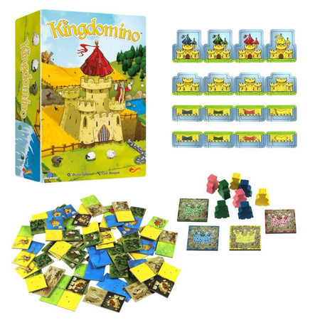 KINGDOMINO GRA ROKU PLANSZOWA PODSTAWA +ROZSZERZENIE DODATEK ERA GIGANTÓW