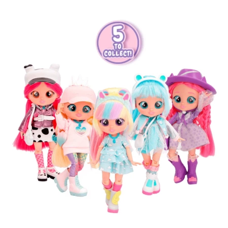 CRY BABIES BFF KRISTAL LALKA MODOWA + AKCESORIA ORYGINALNA TM TOYS ŚLICZNA