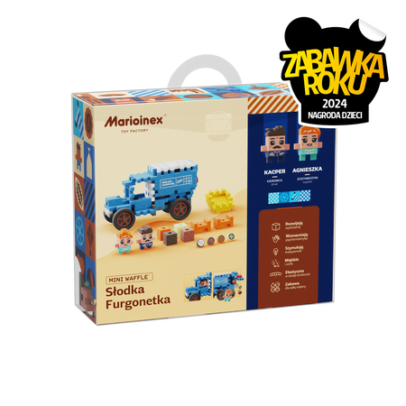 MARIOINEX WEDEL ZESTAW KLOCKÓW WAFFLE klocki ciężarówka wafle konstrukcyjne